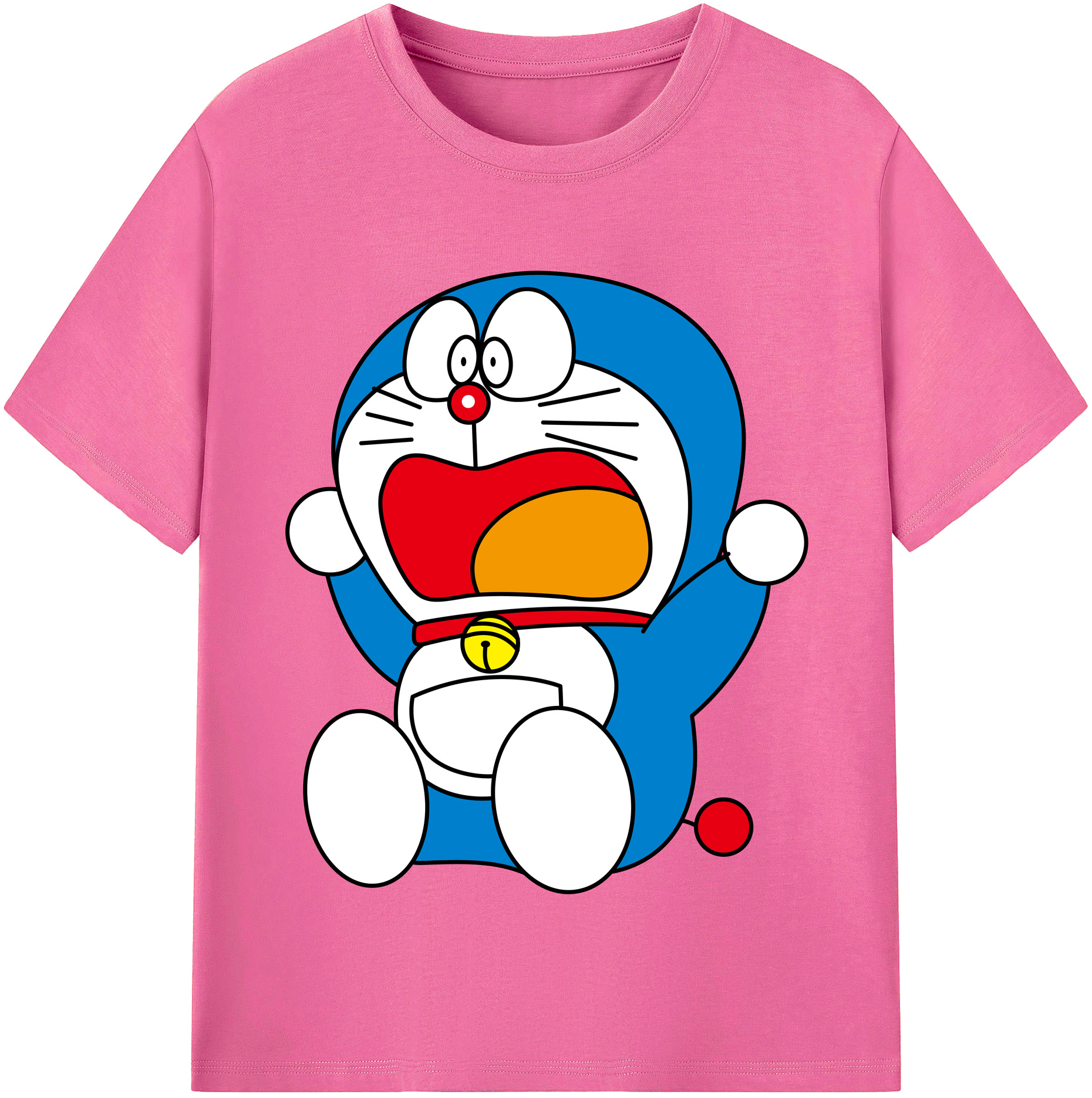 （画像用） ドラえもん Doraemon レディースカジュアルプリントTシャツ（綿100％）